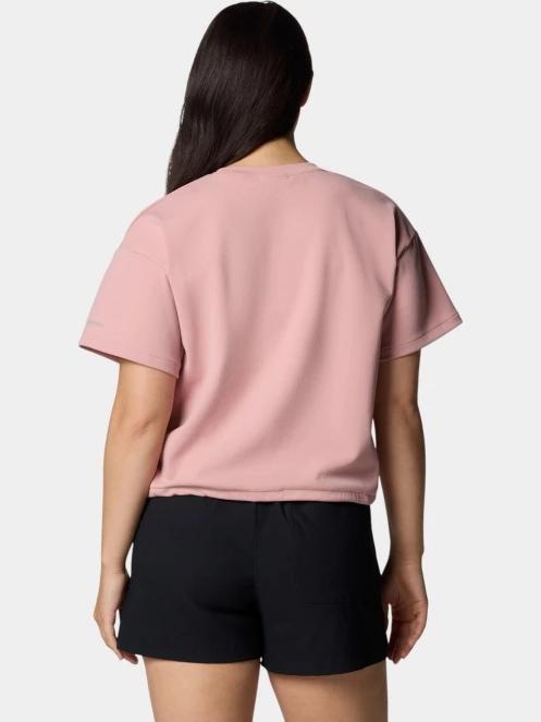 tricou cu maneci scurte pt. femei Columbia Granite Point Knit Short Sleeve Shirt roz 4