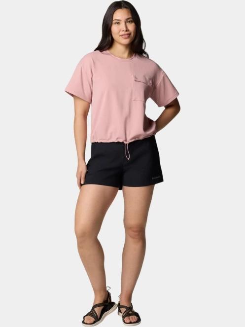 tricou cu maneci scurte pt. femei Columbia Granite Point Knit Short Sleeve Shirt roz 5