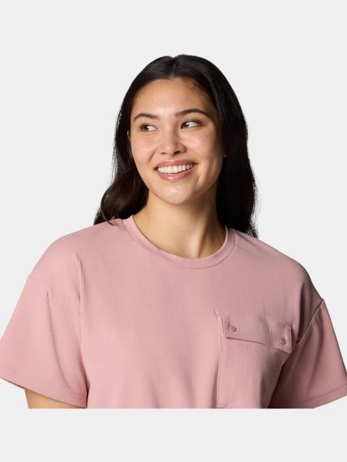 tricou cu maneci scurte pt. femei Columbia Granite Point Knit Short Sleeve Shirt roz 6