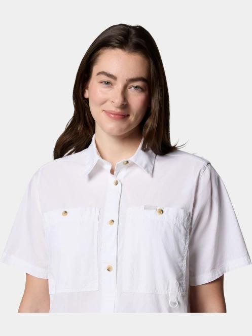 camasa cu maneci scurte pt. femei Columbia Brea Falls Woven Short Sleeve Shirt alb 6