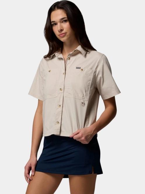 camasa cu maneci scurte pt. femei Columbia Brea Falls Woven Short Sleeve Shirt verde 2