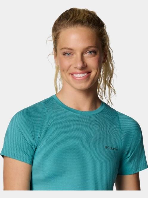 tricou pentru sport, cu maneci scurte pt. femei Columbia Weekend Ascent Short Sleeve Shirt verde 6