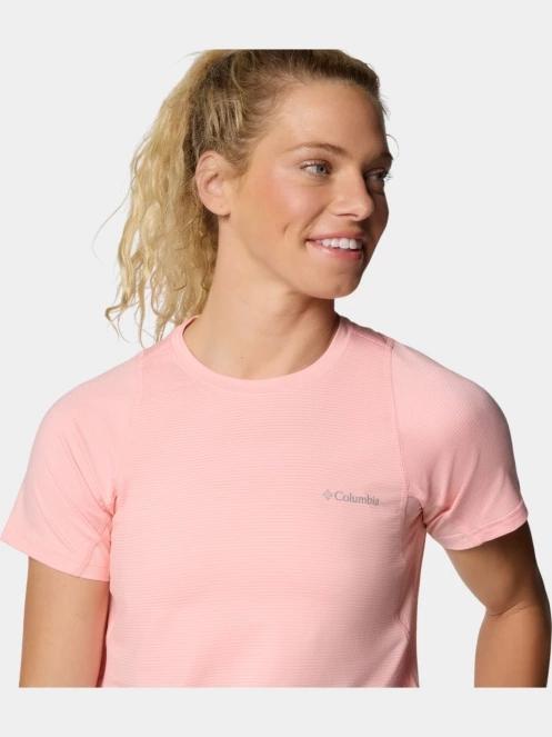 tricou pentru sport, cu maneci scurte pt. femei Columbia Weekend Ascent Short Sleeve Shirt roz 6