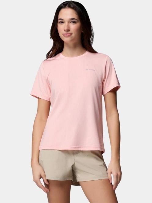 tricou pentru sport, cu maneci scurte pt. femei Columbia Wild Springs Short Sleeve Shirt roz 2