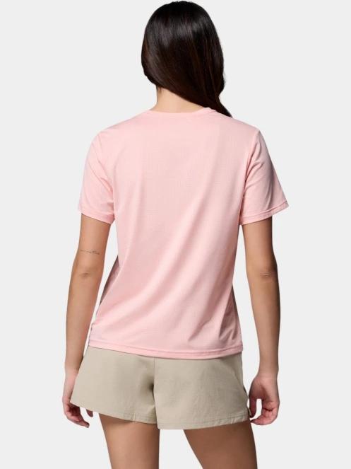 tricou pentru sport, cu maneci scurte pt. femei Columbia Wild Springs Short Sleeve Shirt roz 4