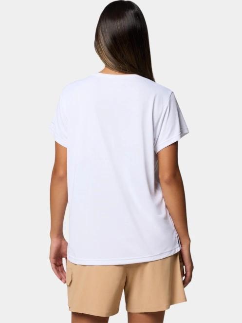 tricou pentru sport, cu maneci scurte pt. femei Columbia BlueVista Hill SS Crew alb 4