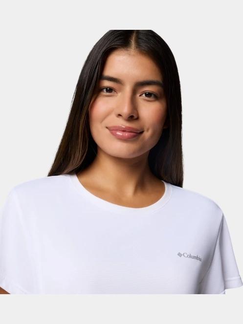 tricou pentru sport, cu maneci scurte pt. femei Columbia BlueVista Hill SS Crew alb 5
