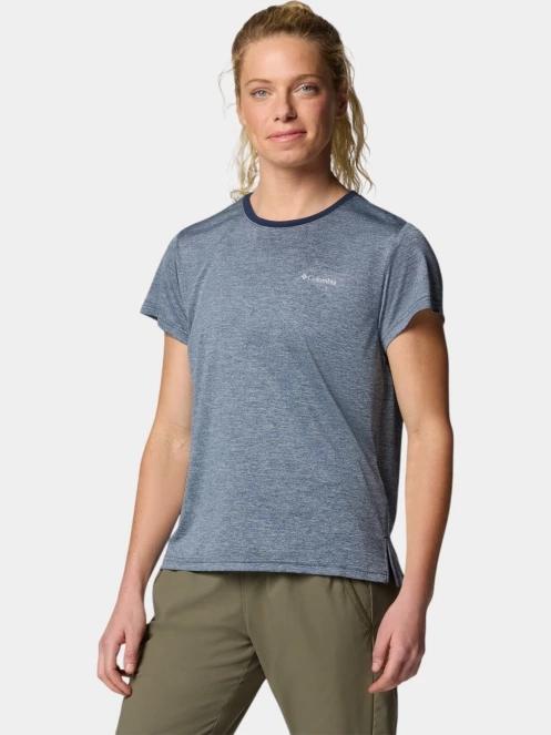 tricou pentru sport, cu maneci scurte pt. femei Columbia BlueVista Hill SS Crew albastru 3