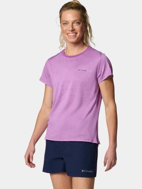 tricou pentru sport, cu maneci scurte pt. femei Columbia BlueVista Hill SS Crew violet 3