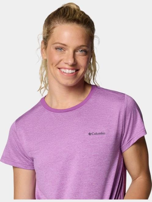 tricou pentru sport, cu maneci scurte pt. femei Columbia BlueVista Hill SS Crew violet 6