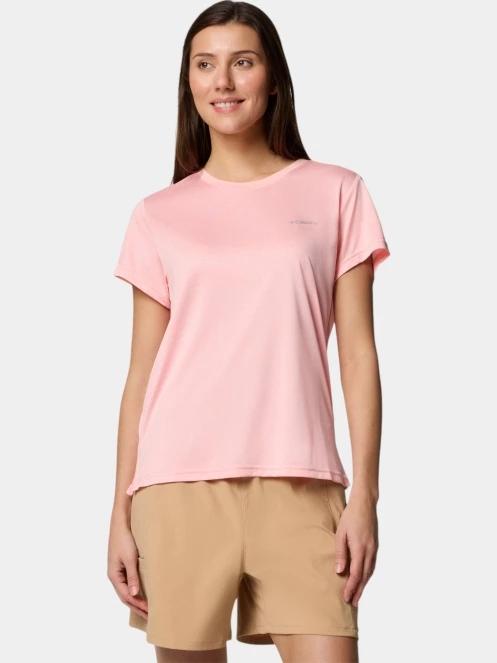 tricou pentru sport, cu maneci scurte pt. femei Columbia BlueVista Hill SS Crew roz 2