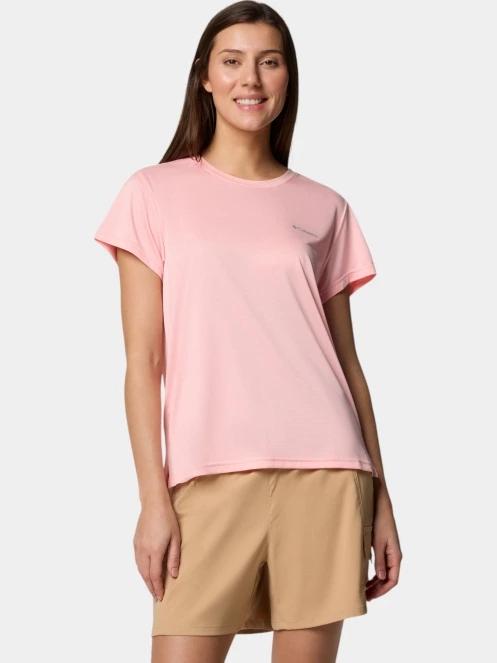 tricou pentru sport, cu maneci scurte pt. femei Columbia BlueVista Hill SS Crew roz 5
