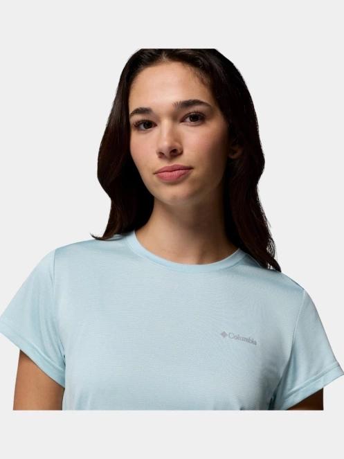 tricou pentru sport, cu maneci scurte pt. femei Columbia Bluevista Hill Short Sleeve Crew albastru deschis 6