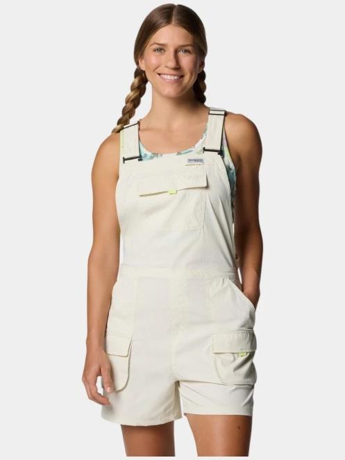 salopete pt. femei Columbia PFG Open Water Short Overall nisip 2