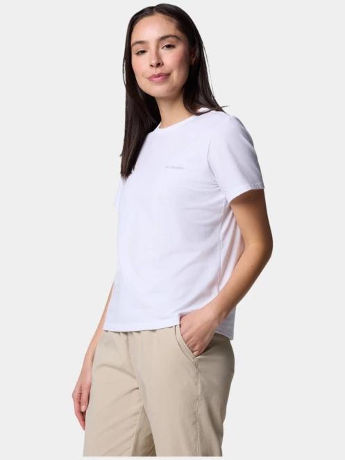 tricou pentru sport, cu maneci scurte pt. femei Columbia Sun Trek Short Sleeve II alb 3