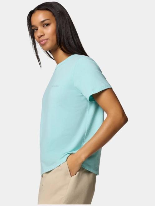 tricou pentru sport, cu maneci scurte pt. femei Columbia Sun Trek Short Sleeve II verde 3