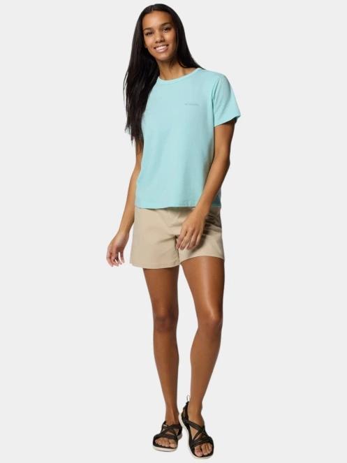 tricou pentru sport, cu maneci scurte pt. femei Columbia Sun Trek Short Sleeve II verde 5