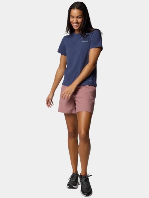 tricou pentru sport, cu maneci scurte pt. femei Columbia Sun Trek Short Sleeve II albastru 5