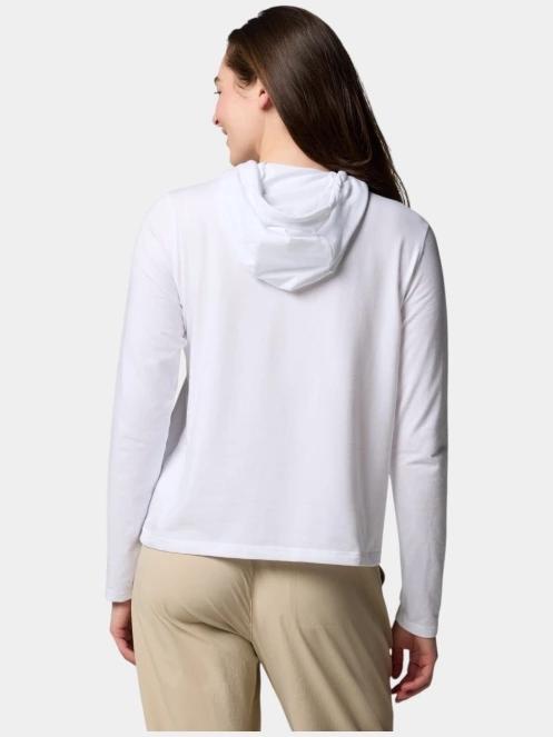 pulover cu gluga pt. femei Columbia Sun Trek Hoodie II alb 4
