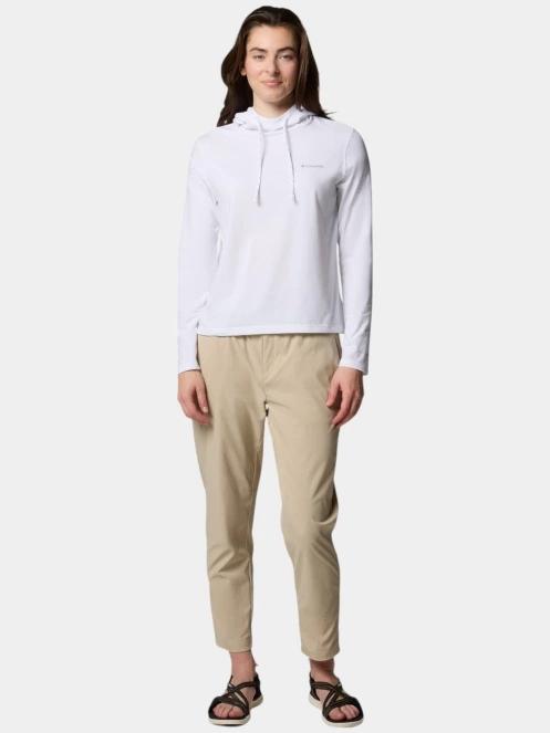 pulover cu gluga pt. femei Columbia Sun Trek Hoodie II alb 5