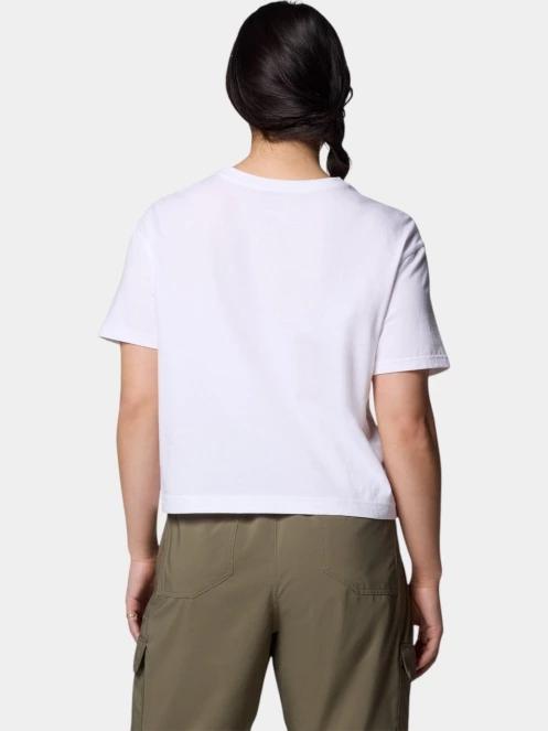 crop top pt. femei Columbia Rolling Bend Graphic Relaxed Crop Short Sleeve Shirt alb 4