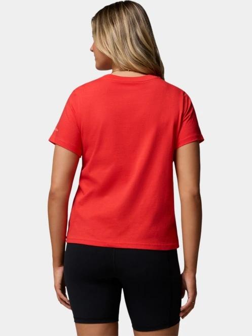 tricou cu maneci scurte pt. femei Columbia Rolling Bend Graphic Short Sleeve Shirt rosu 4