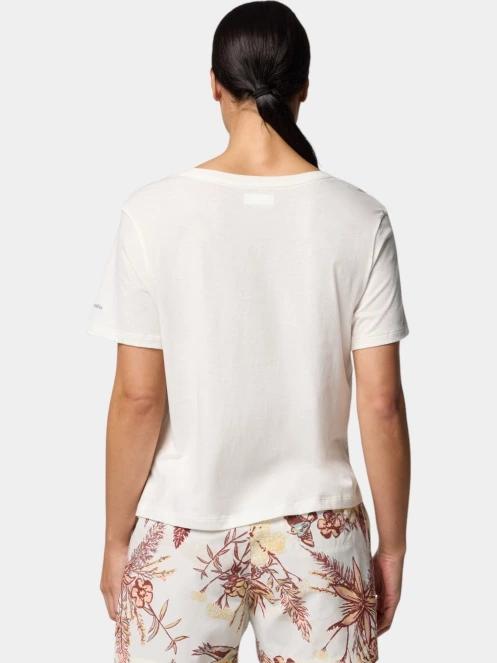 tricou cu maneci scurte pt. femei Columbia Ruby Springs Graphic Scoop Neck Short Sleeve Shirt alb 4