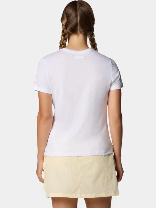 tricou cu maneci scurte pt. femei Columbia Ruby Springs Graphic Fitted Short Sleeve Shirt alb 4