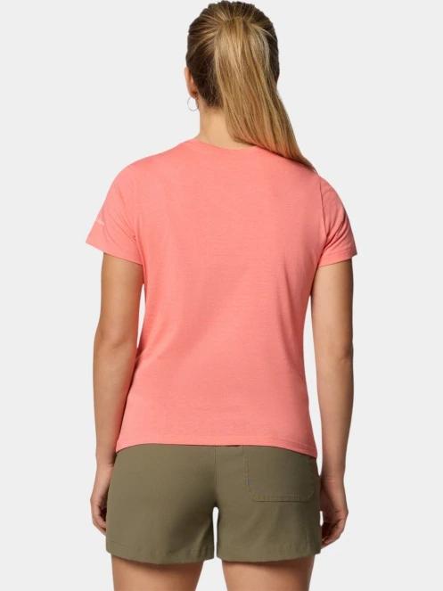 tricou cu maneci scurte pt. femei Columbia Ruby Springs Graphic Fitted Short Sleeve Shirt rosu 4