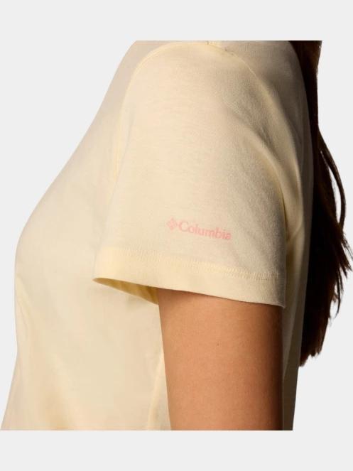 tricou cu maneci scurte pt. femei Columbia Ruby Springs Graphic Fitted Short Sleeve Shirt galben 7