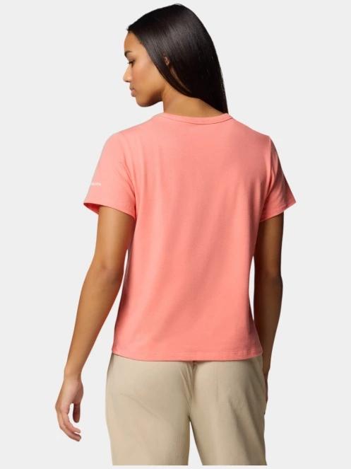 tricou pentru sport, cu maneci scurte pt. femei Columbia Sun Trek Graphic Short Sleeve III rosu 4