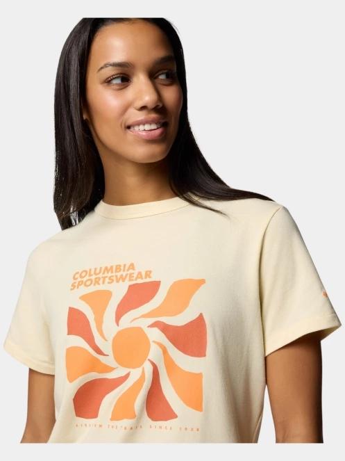 tricou pentru sport, cu maneci scurte pt. femei Columbia Sun Trek Graphic Short Sleeve III galben 6