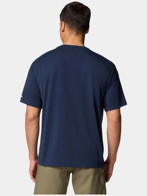 tricou pentru sport, cu maneci scurte pt. barbati Columbia Cedar Trail Graphic Tee albastru 4