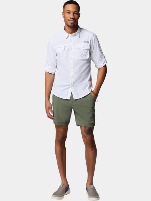 camasa cu maneci lungi pt. barbati Columbia Wild Cast Long Sleeve Shirt alb 5