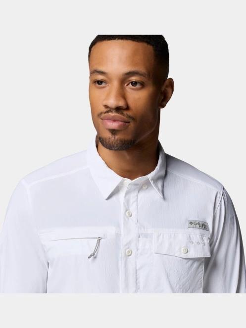 camasa cu maneci lungi pt. barbati Columbia Wild Cast Long Sleeve Shirt alb 9