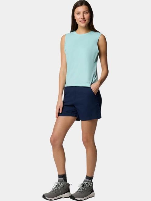 pantaloni scurti pentru drumetii pt. femei Columbia Leslie Falls Short II albastru 5