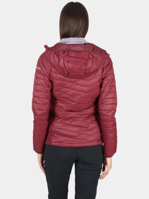 jacheta de primavara pt. femei Columbia Powder Pass II Hybrid Hooded Jacket rosu 4