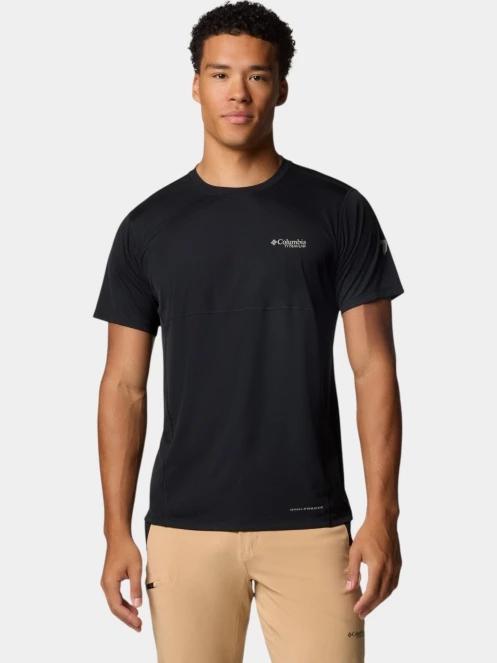 tricou pentru sport, cu maneci scurte pt. barbati Columbia Cirque River Pro Short Sleeve Crew negru 2