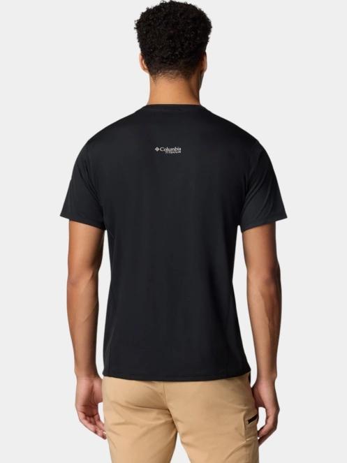 tricou pentru sport, cu maneci scurte pt. barbati Columbia Cirque River Pro Short Sleeve Crew negru 4