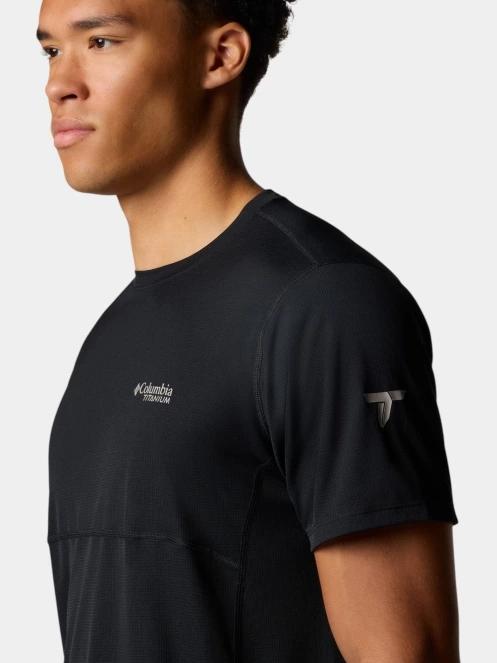 tricou pentru sport, cu maneci scurte pt. barbati Columbia Cirque River Pro Short Sleeve Crew negru 7