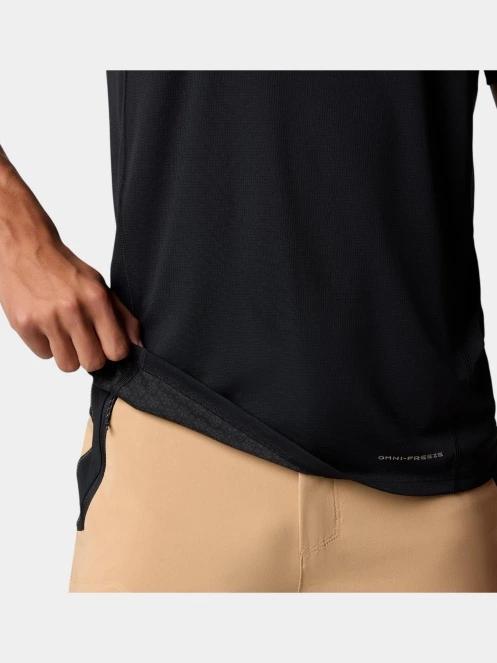 tricou pentru sport, cu maneci scurte pt. barbati Columbia Cirque River Pro Short Sleeve Crew negru 9
