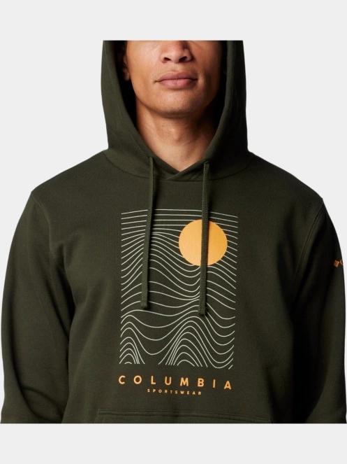 pulover cu gluga pt. barbati Columbia Beaumount Graphic Hoodie verde 6