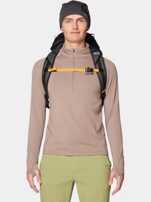 pulover polar pt. barbati Mountain Hardwear Crater Lake Heavyweight Half Zip nisip 5
