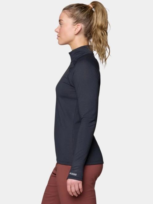 pulover polar pt. femei Mountain Hardwear Crater Lake Heavyweight Long Sleeve Half Zip negru 3