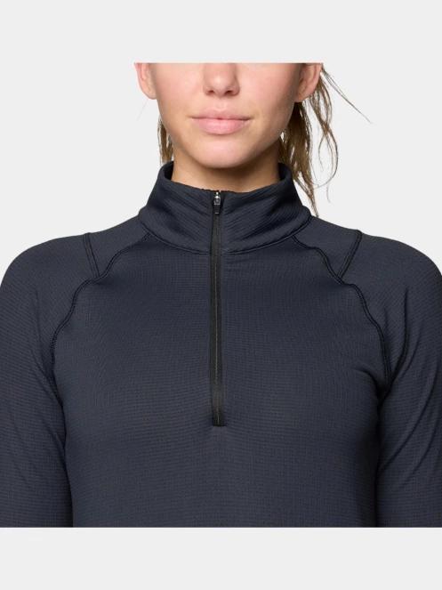 pulover polar pt. femei Mountain Hardwear Crater Lake Heavyweight Long Sleeve Half Zip negru 6