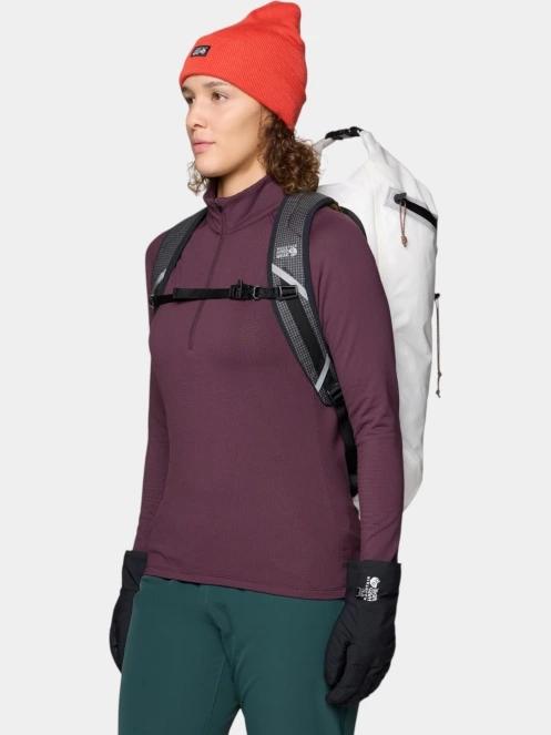 pulover polar pt. femei Mountain Hardwear Crater Lake Heavyweight Long Sleeve Half Zip bordo 5