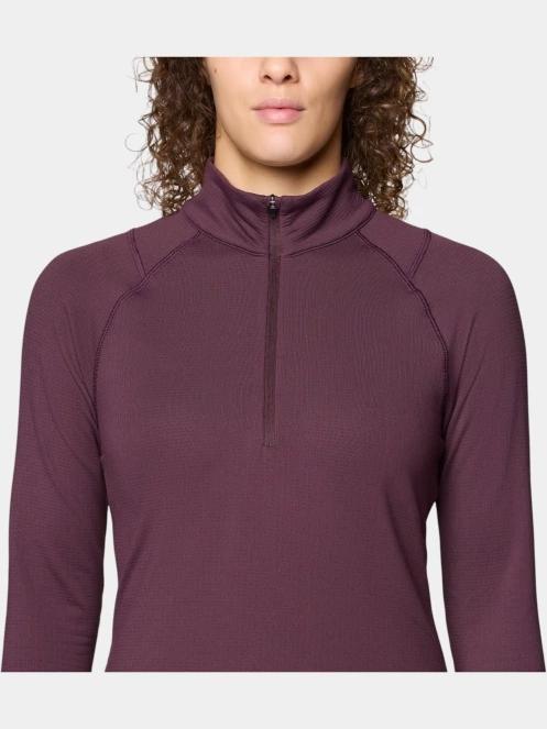 pulover polar pt. femei Mountain Hardwear Crater Lake Heavyweight Long Sleeve Half Zip bordo 6