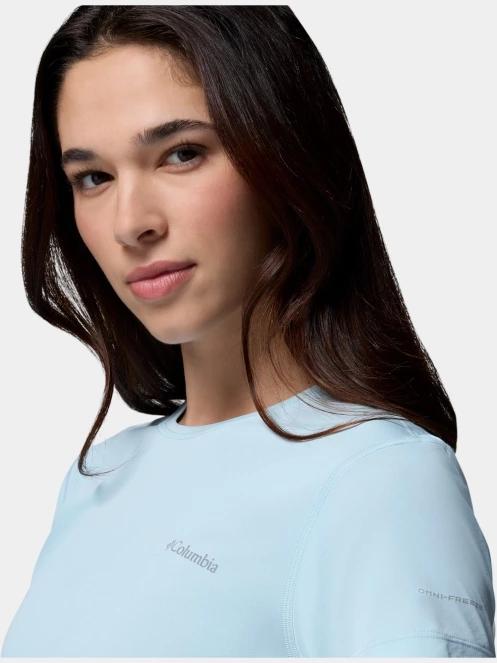 tricou pentru sport, cu maneci scurte pt. femei Columbia Zero Rules Light Short Sleeve Crew albastru deschis 7