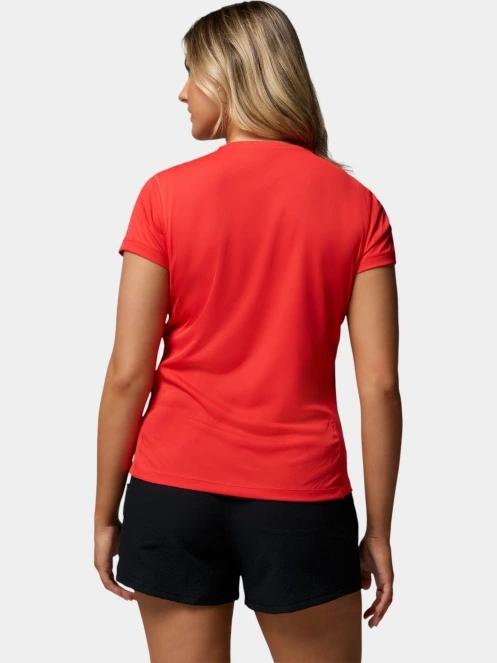 tricou pentru sport, cu maneci scurte pt. femei Columbia Zero Rules Light Short Sleeve Crew rosu 4