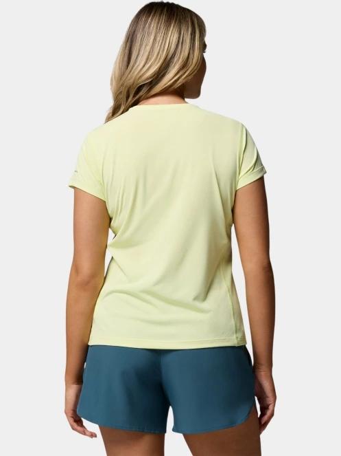tricou pentru sport, cu maneci scurte pt. femei Columbia Zero Rules Light Short Sleeve Crew galben 4